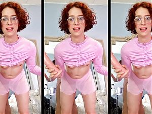 Insatiable Sissy Melody Sluts Out with a Huge Dildo